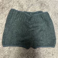 Pantalones Cortos de Baile Capezio Para Mujer Gris Tejido Sólido M/L Mezcla de Algodón