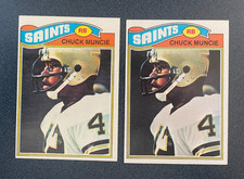1977 Topps #467 Chuck Muncie RC - Saints/Chargers - Two (2) count lot