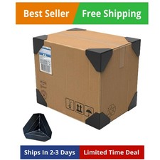 80 Pack Shipping Box Corner Protectors Plastic Packaging Edge Protectors, Ca...