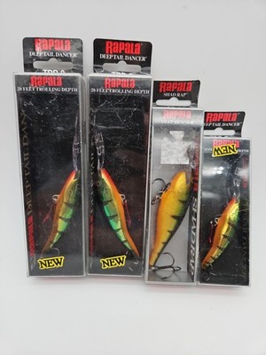 Lot Of 4 Rapala Deep Tail Dancers 2 TDD-9 & SR-9 & TDD-7 New In Package