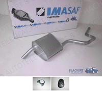 Imasaf ESD Auspuff Endtopf + Anbauteile für Ford Mondeo I + II 1.6 I 16V + 1.8 I