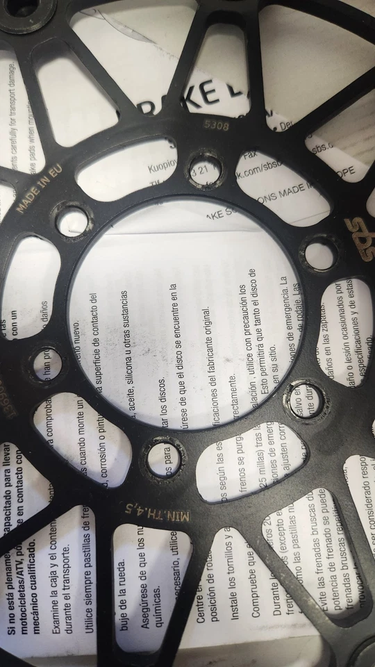 PAR de rotores de freno delanteros o traseros de acero inoxidable SBS para Victory 5308 2003-2017 Foto 4 de 4