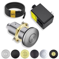 BESTILL Garbage Disposal Air Switch Kit - All Metal, UL Listed Long Push Butt...
