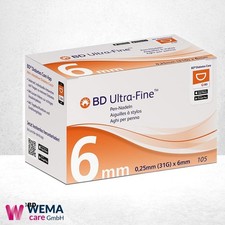 BD Ultra-Fine Pen-Nadel - 105 Stk - 31G - 0,25 x 6mm - PZN 14046750