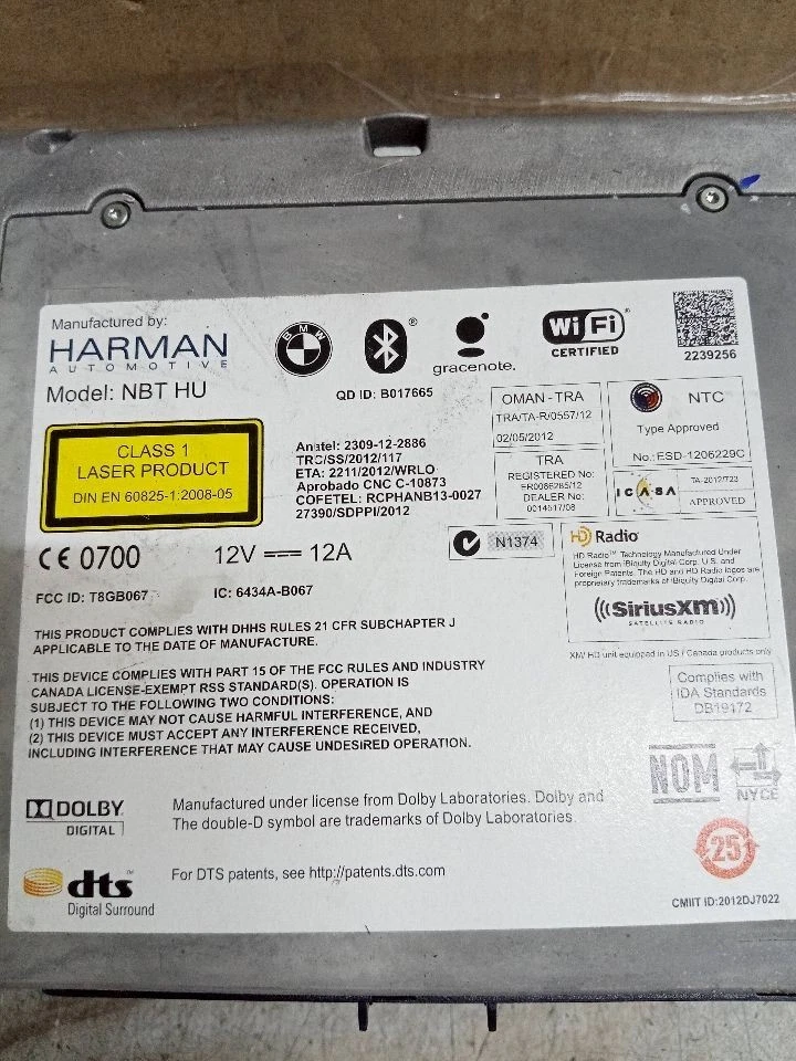 Audio Equipment Radio 2 Din Size Fits 14-17 BMW 535i GT 272242 Foto 4 de 4