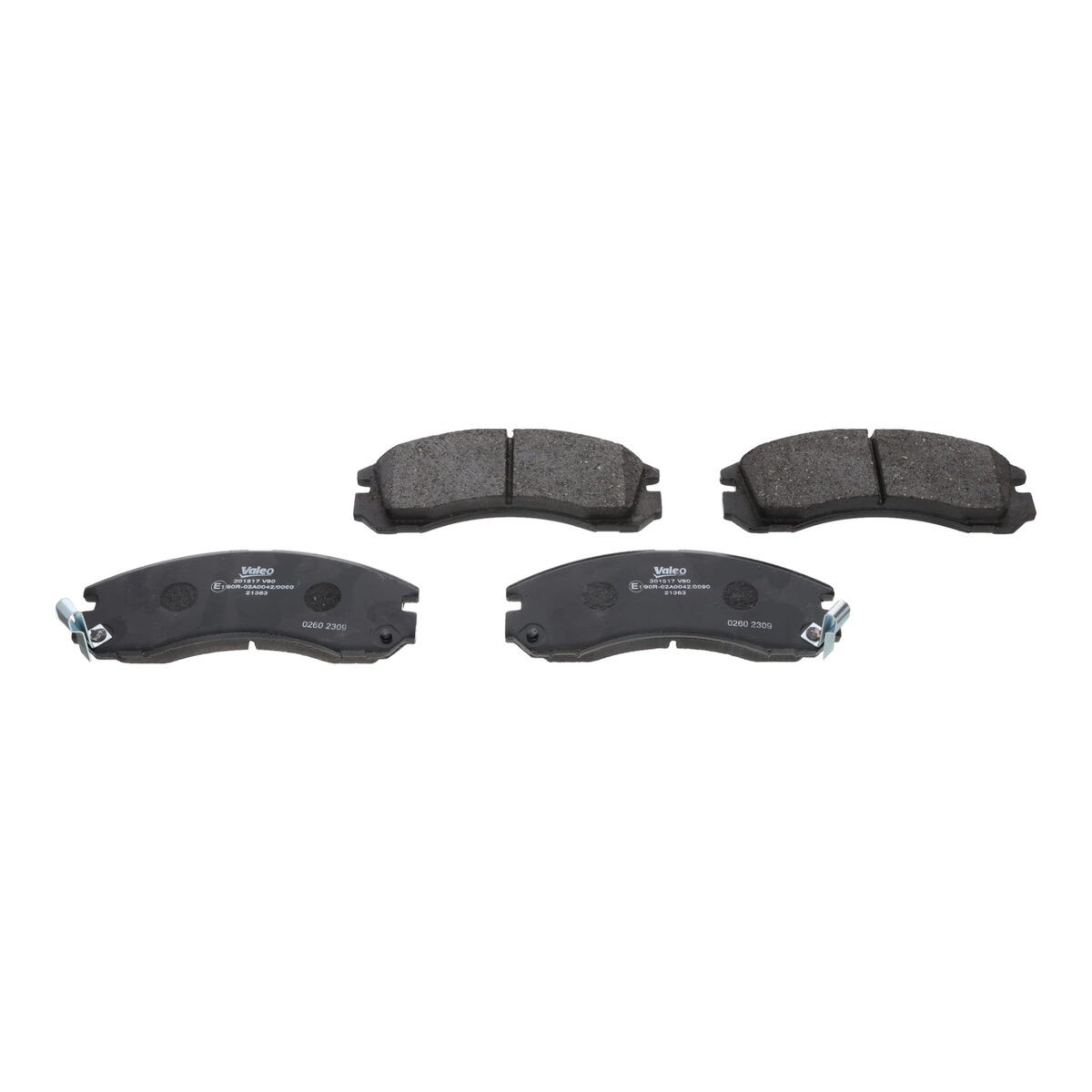 Plaquettes de frein VALEO 301517 anti-bruit pour frein à disque Mitsubishi Galant