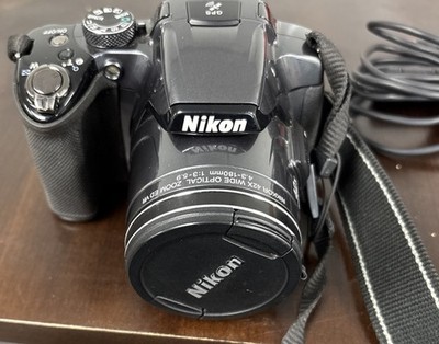 Nikkon Coolpix P510 With Case, Charger, Straps USB Cord 3 Batteries Working Read
