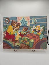 Vintage Paint By Number PBN The Three Bears 16x12