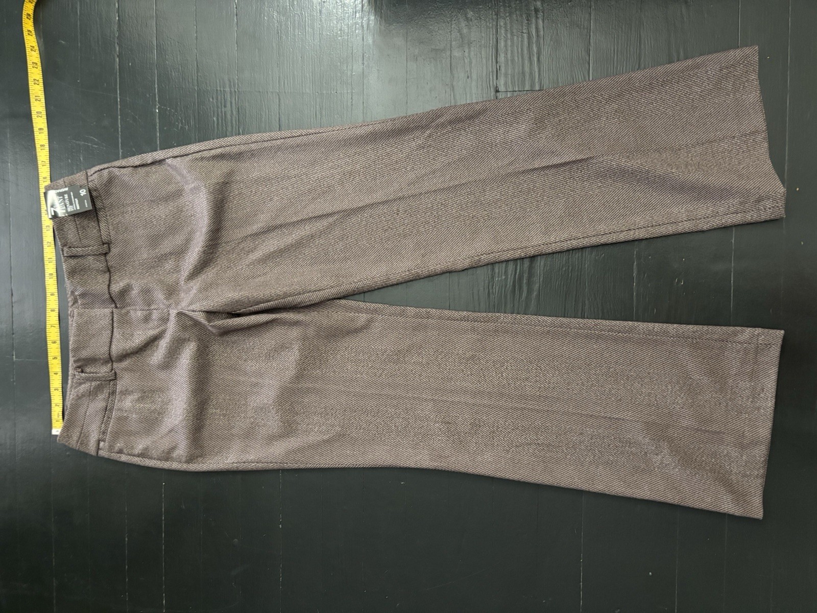 NWT Brand New Ny&co Size 10 Women Two Piece Suit Bootcut Brown Jacket Pants