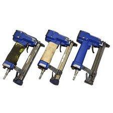 Lot of 3x Duo-Fast Model 3118 Sure-Shot Pneumatic Upholstery Stapler Air Tool