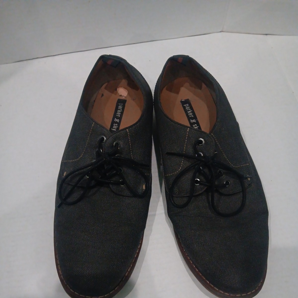 Parker & Sky Men’s Grey Textile man made  Dress Shoes Size 13M  View 2
