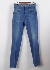 Vintage Wrangler Jeans Mens 32x35 Jeans Denim Western Cowboy Made in USA Faded