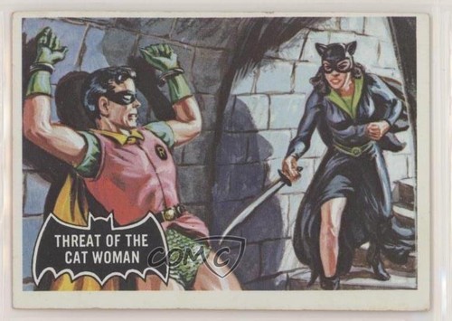 1966 Topps Batman Black Bat #31 Threat of the Cat Woman — Raw