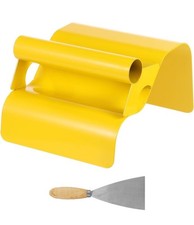 Cazzuola per cordoncini paesaggistici in acciaio inox per calcestruzzo con coltello per stucco