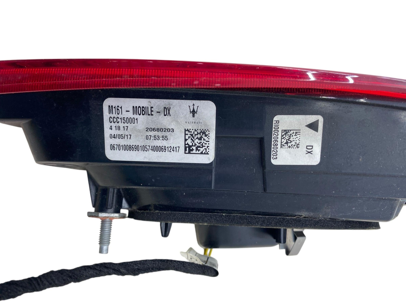 2017-2022 MASERATI LEVANTE OEM REAR RIGHT PASSENGER INNER TAIL LIGHT LAMP