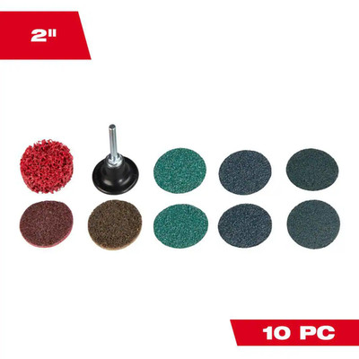 2 In. Quick Change Disc Kit - Sanding, Surface Conditioning and Paint Removal Di