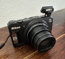 Nikon Coolpix S9700 Compact Digital Camera Black 16MP 30x zoom Fully Tested