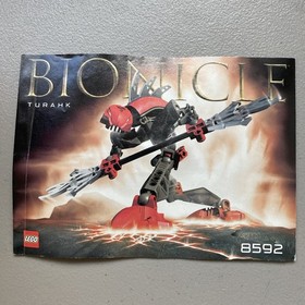 Lego Bionicle #8592 Turahk Container 2 Manuals Incomplete Set