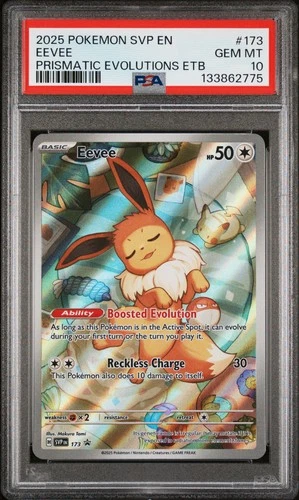 2025 POKEMON SVP EN-SV BLACK STAR PROMO #173 EEVEE PSA 10