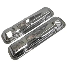 Valve Covers Chrome Stamped Correct Reproduction 1966 Pontiac Lemans GTO
