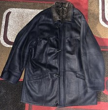 Sawyer Of Napa 100 Shearling/rason jacket Size 48 8058-RD 016-blk-snow