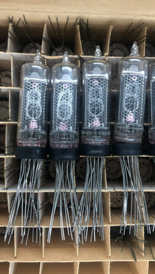 4x NEW NOS IN-16 NIXIE TUBES for CLOCK (LONG PINS, from 70-90-s) TESTED 100%