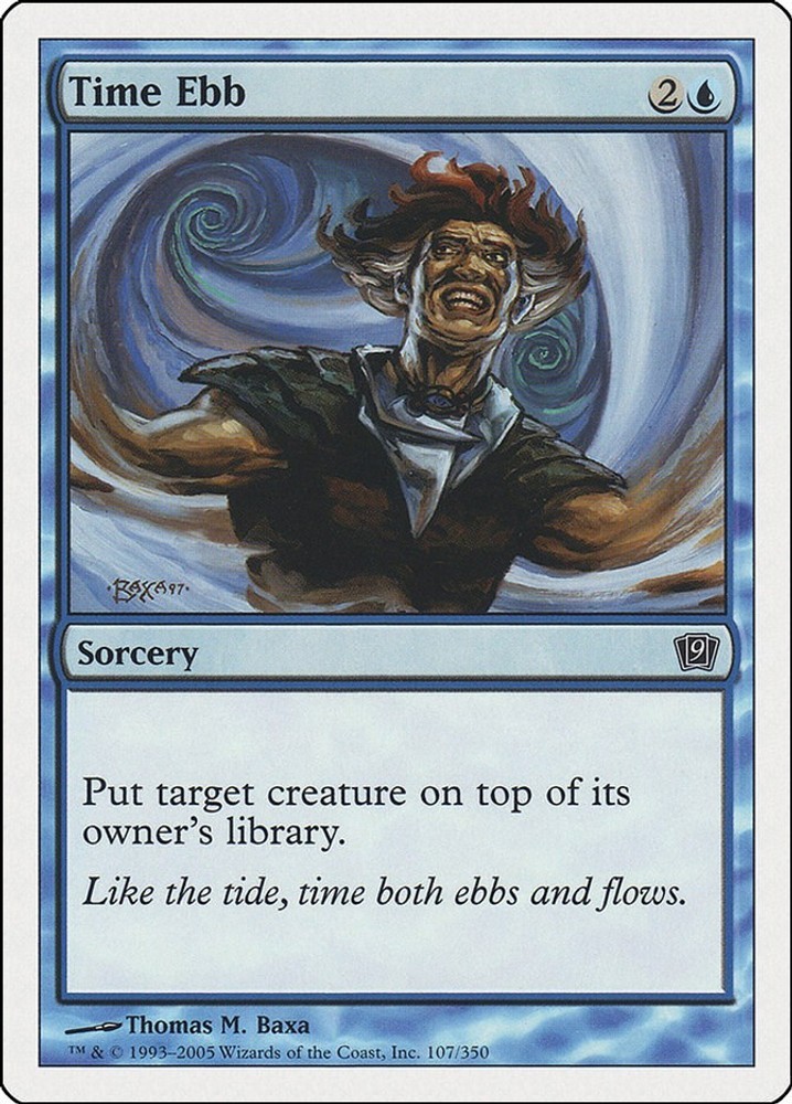 Time Ebb #107 (HP) 9th Edition (9ED) MTG