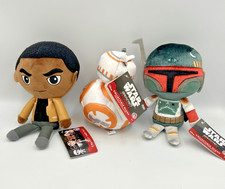 Disney Funko Star Wars Galactic Plushies Collectible 8  Plush Set Lot of 3