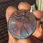 2005 American Silver Eagle Rainbow Toned 1oz
