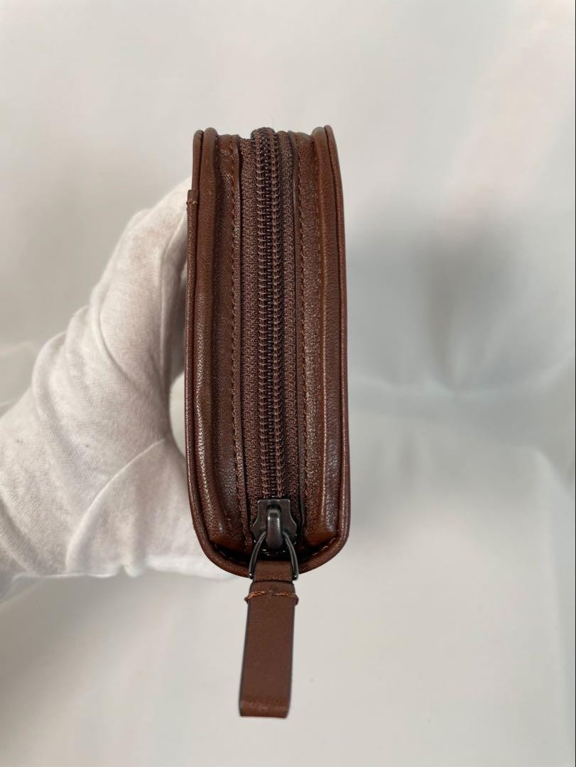 Tumi Long Wallet Zip Around Brown Leather Unisex | eBay
