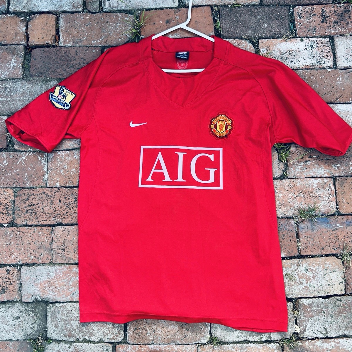 Nike Manchester United GIGGS 11 シャツ M GIGGS #11 MANCHESTER UNITED 08/09 Home FOOTBALL JERSEY NIKE Quang