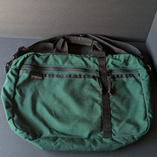 Vintage 1994 JanSport Messenger Bag Green Nyl...