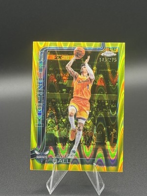 LaMelo Ball /275 #50 2025-26 Topps Chrome Update Gold Wave Refractor Hornets