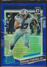 Viliami Fehoko Jr. 2023 Donruss Optic #229 Blue Hyper Rookie Dallas Cowboys