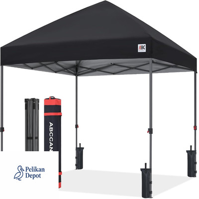 Pop-Up Pavillon 3x3m Wasserdicht Schwarz Central Lock