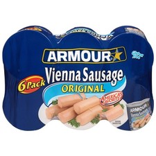 Armour Star Vienna Sausage Original Flavor Canned Sausage 4.6 oz Pack of 6