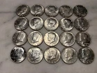 20 Kennedy 1968 D Half Dollars 40% Silver Very Good Condition # 29