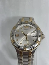 GUESS Waterpro G65104G 100m 2-Tone Date Watch – New Battery