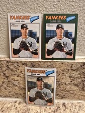 2026 Topps Heritage Luis Gil White Chrome, Green, Base New York Yankees #123