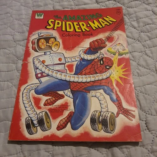 Vintage Amazing Spider-Man Coloring Book SC (1970-1980 Whitman) 1st Printing