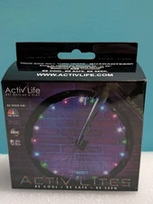 Activ Lites Multicolor Bike Lights By Activ Life - 2 Wheel Pack - Brand New!