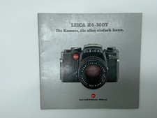 Leitz Leica R4 Mot The Camera That Can Do Everything Simple Catalog German