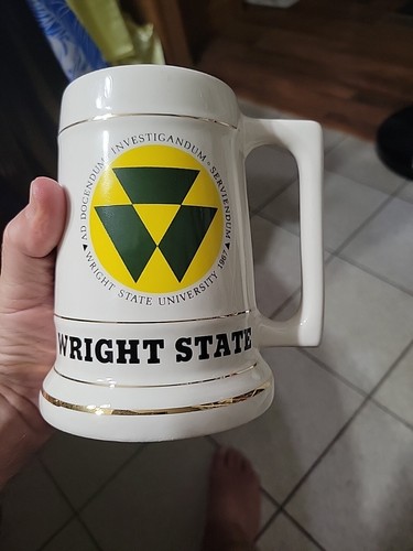 Vintage WRIGHT STATE UNIVERSITY 28 Oz Ceramic Beer Stein