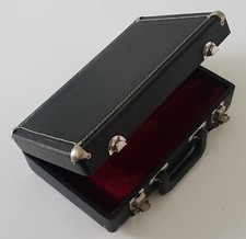 Clarinet Hard Wood Case - Black with Plush Lining - Empty Case for Bb Clarinet -