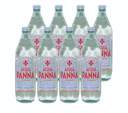 Acqua Panna Natural Spring Water- 1L (33.8 Fl oz) (8 Bottles) - 第 1/2 張圖片