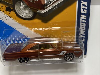 HOT WHEELS '67 PLYMOUTH GTX BROWN MUSCLE MANIA MOPAR '12 | eBay