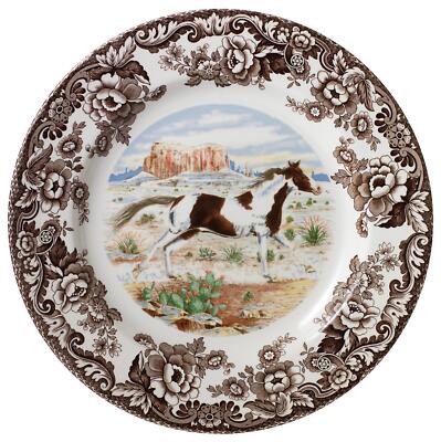 Spode Woodland Dinner Plate - American Paint Horse