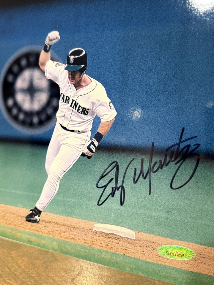 EDGAR MARTINEZ Signed Seattle MARINERS 8x10 PHOTO  - Tristar COA w/ Auto Ticket - Image 4 of 4