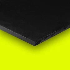 Delrin - Acetal Plastic Sheet 1 1/4" - 1.25" x 4" x 8" - Black Color