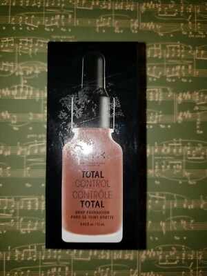  NYX Total Control Drop Foundation Liquid Full Coverage 13ml  #23 Chestnut